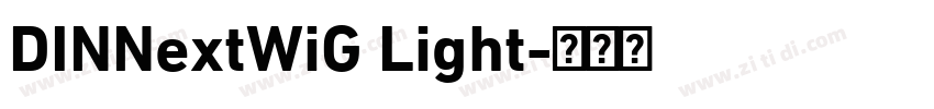 DINNextWiG Light字体转换